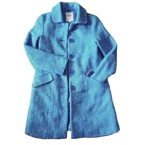 Mini Boden Blue Pea Coat for Kids